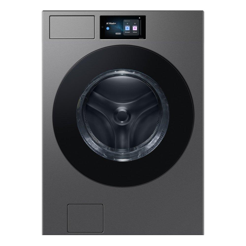 Samsung Front Load Washer, 21kg Washing Capacity, 11kg Drying Capacity, WD90F21BCSGK – Dark Steel