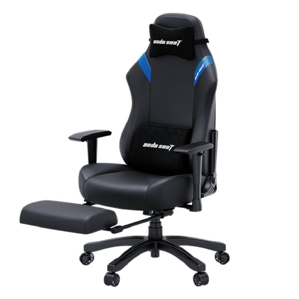 Andaseat Luna Pro Series Gaming Chair with Footrest, AD18T-44-BS-PV - Black/Blue