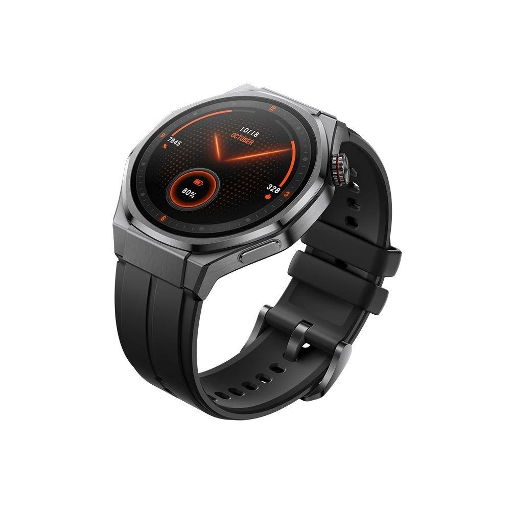 HONOR Watch 5 Ultra 64MB+8GB Black with Black Fluororubber Strap, TUMIR-B19S