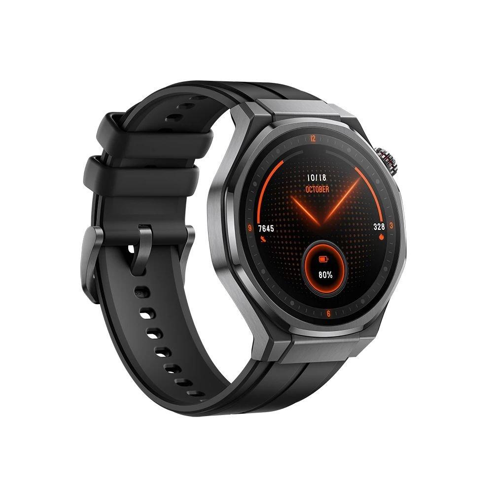 HONOR Watch 5 Ultra 64MB+8GB Black with Black Fluororubber Strap, TUMIR-B19S