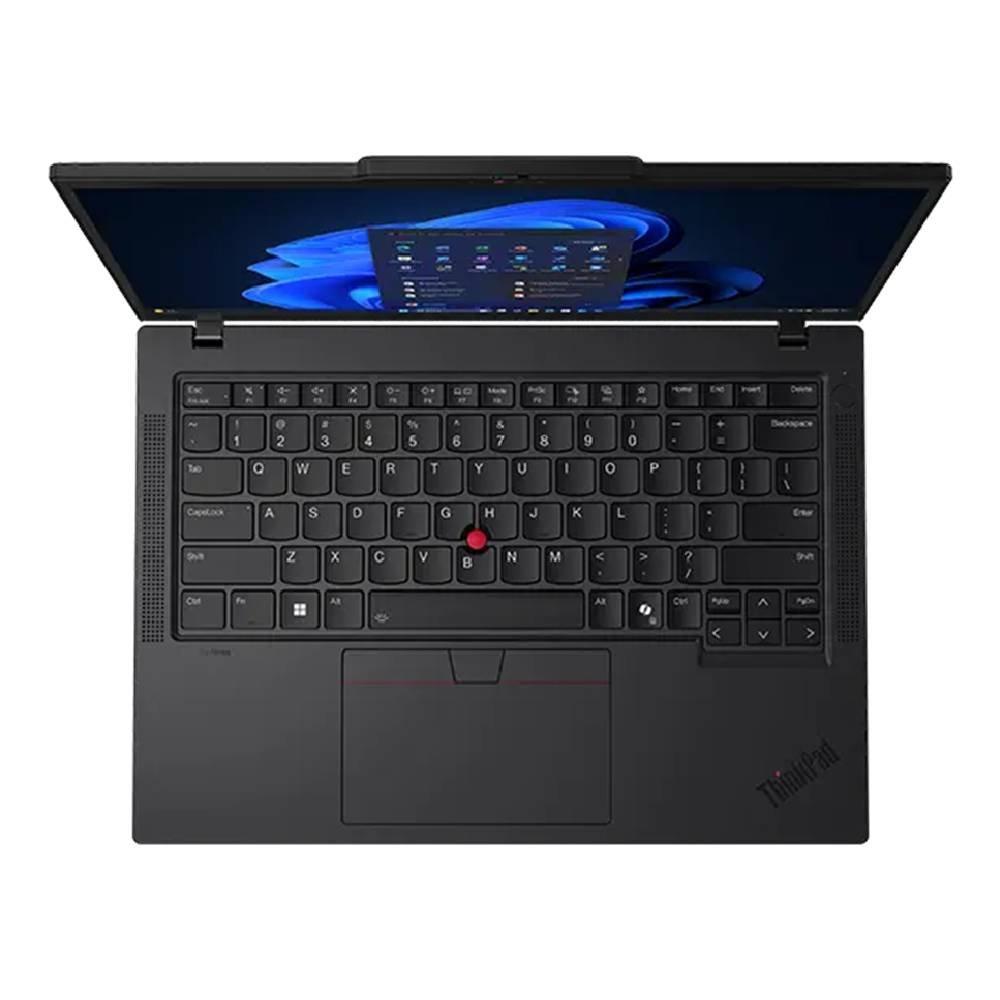 Lenovo ThinkPad T14 Laptop, 14", Intel Core Ultra 7, 16GB RAM, 512GB SSD, Integrated Intel Graphics, Windows 11 Pro, 21QC001BGR - Black 