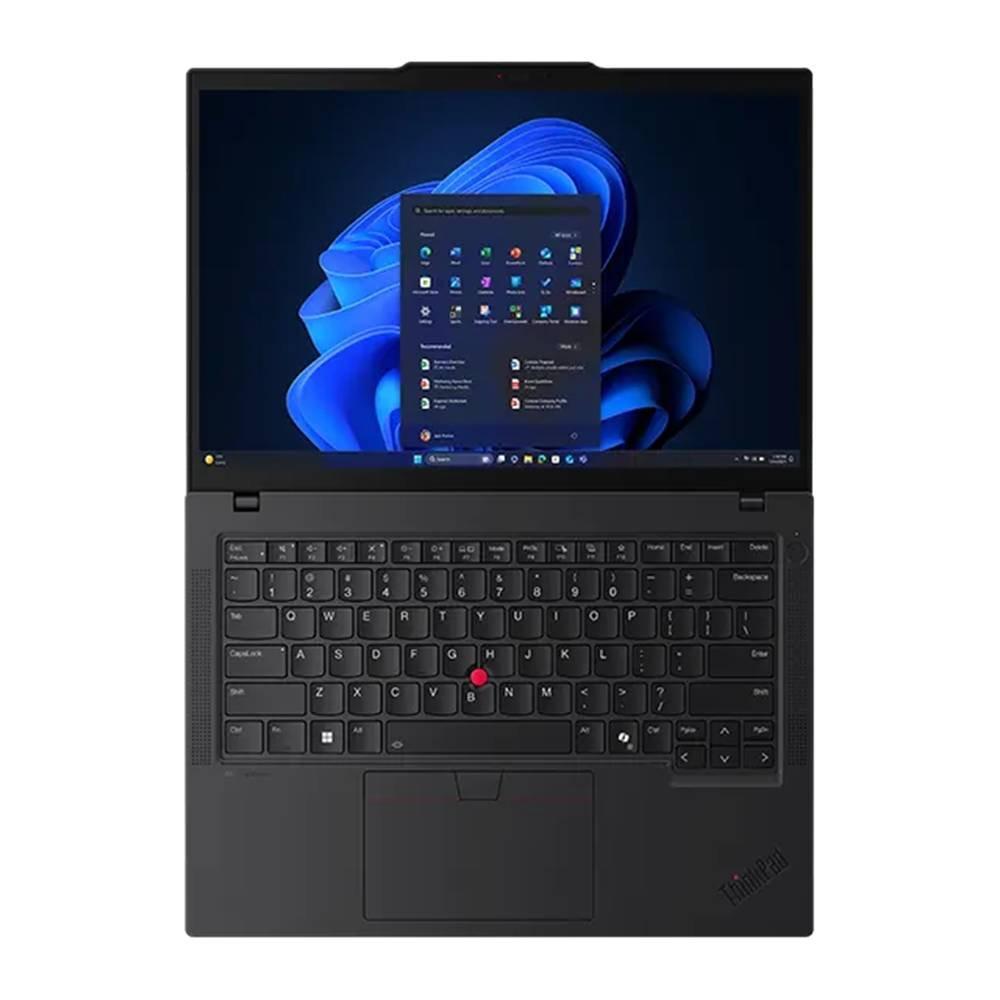 Lenovo ThinkPad T14 Laptop, 14", Intel Core Ultra 7, 16GB RAM, 512GB SSD, Integrated Intel Graphics, Windows 11 Pro, 21QC001BGR - Black 
