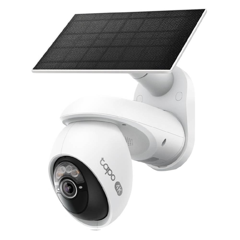 TP Link 4k Solar Powered Pan/Tilt Security Camera Kit - White 