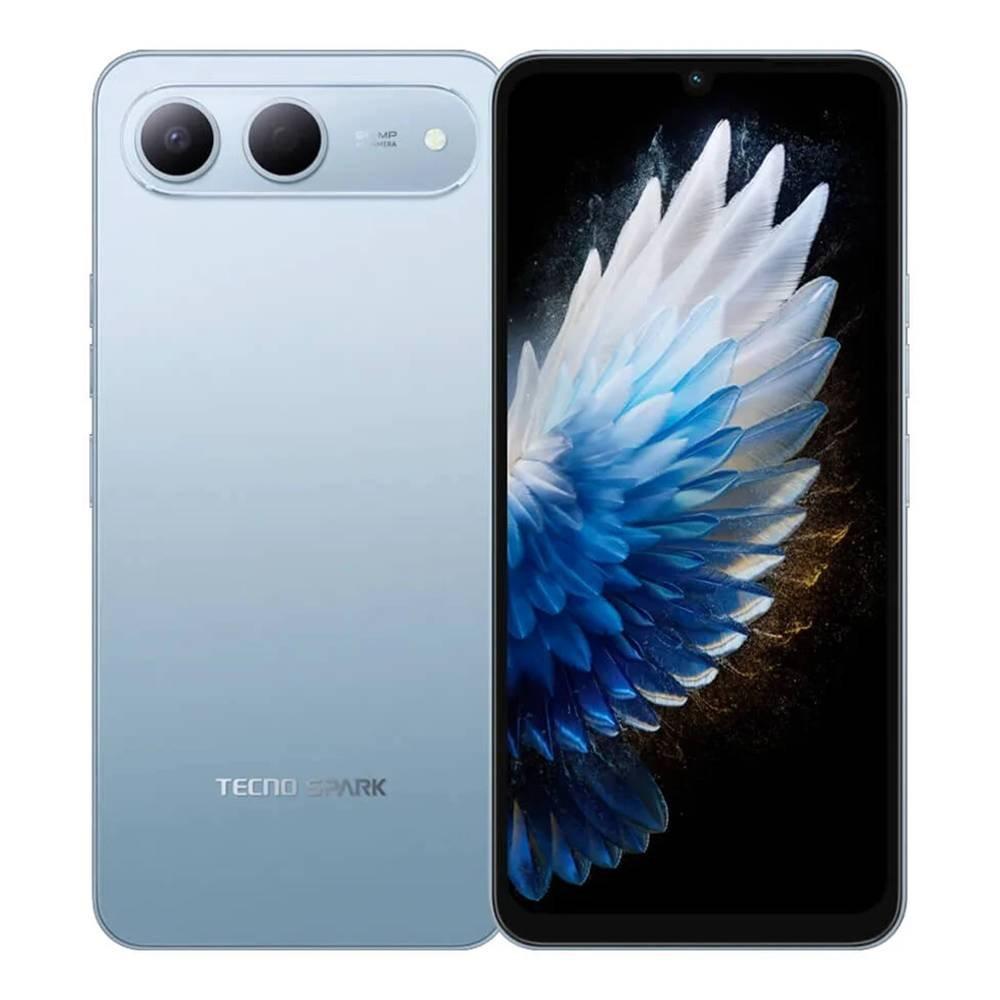 هاتف سبارك 40 5جي من تكنو، شاشة 6.75 بوصة، رام 4 جيجابايت، سعة 128 جيجابايت - أزرق