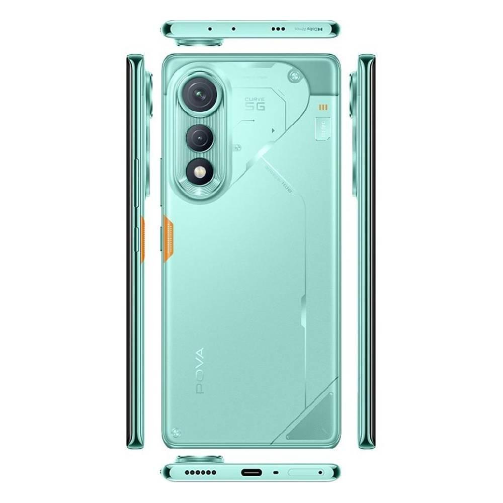 Tecno Pova Curve 5G Phone, 6.78", 8GB RAM, 256GB - Cyan