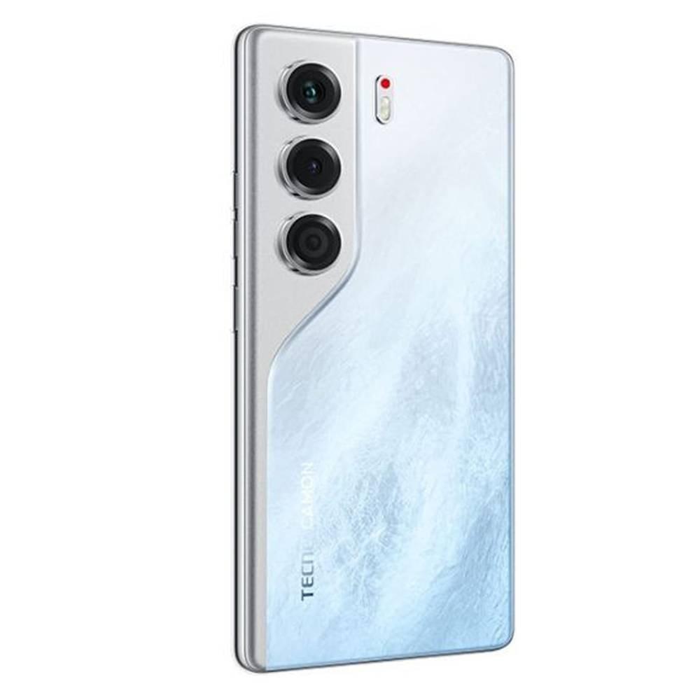 هاتف كامون 40 برو 5جي من تكنو، شاشة 6.78 بوصة، رام 12 جيجابايت، سعة 256 جيجابايت - أبيض