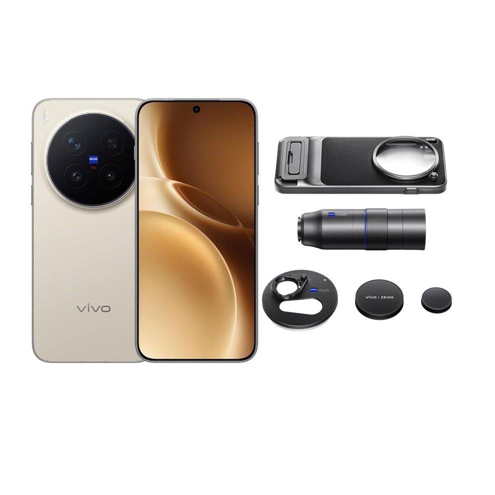 Vivo X300 Pro 5G Phone, 512GB, 16GB, 6.7” – Brown+ Pro Lens Kit.