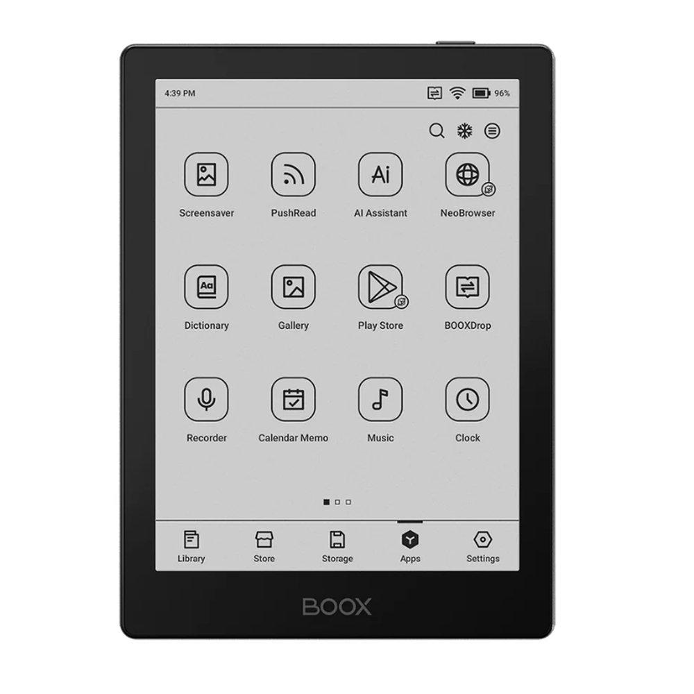 BOOX Go 6 Tablet, 6-Inch E Ink Carta 1300 Display, 2GB RAM, 32GB, Android 11 – Black