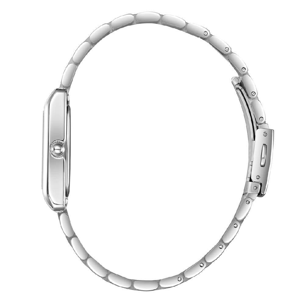 LEE COOPER Women's Analog Blue Dial Watch,  LC08300.300 - Silver