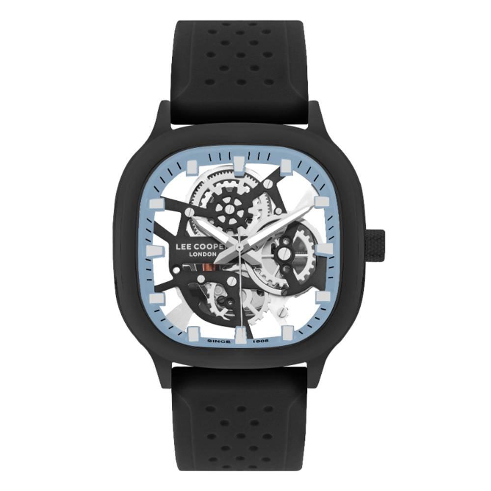 Lee Cooper Men's Analog Blue Dial Watch, LC07973.651 - Black 
