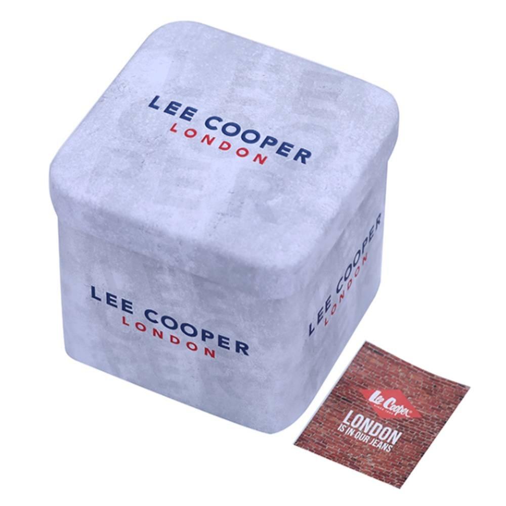 Lee Cooper Men's Analog Blue Dial Watch, LC07973.651 - Black 