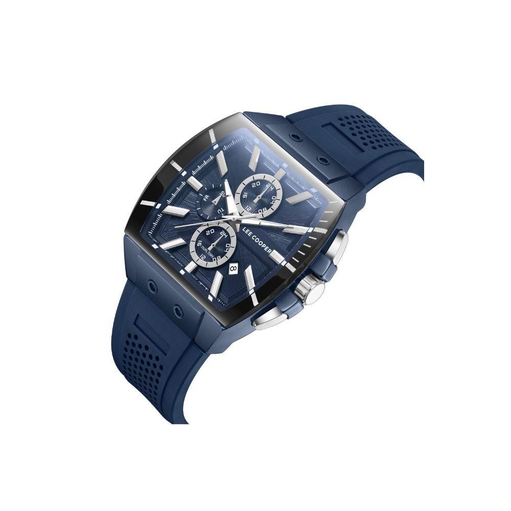ساعة رجالية لي كوبر متعددة الوظائف بقرص أزرق داكن – LC08081.999