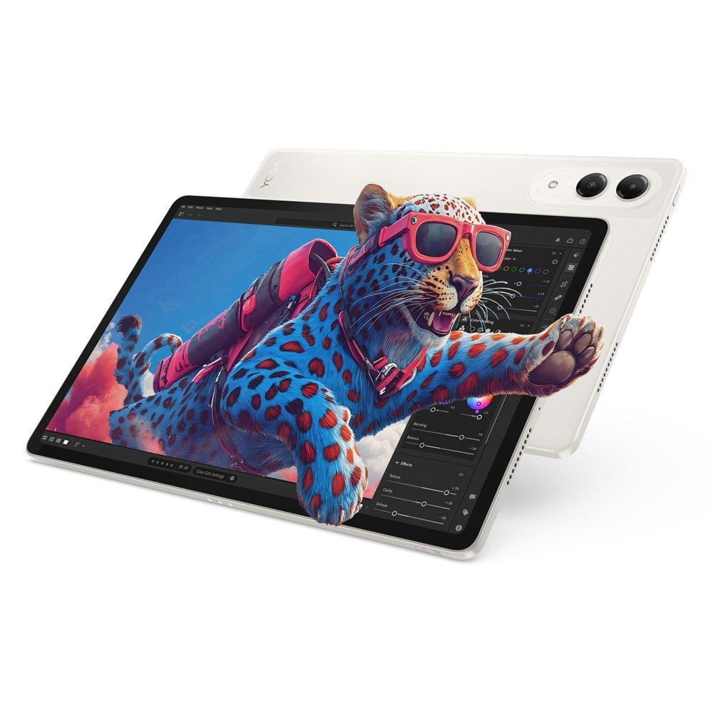 Lenovo Yoga Tab Tablet with Pen Pro and Keyboard, 12GB, 256GB, Wi-Fi, 11.1” – Seashell
