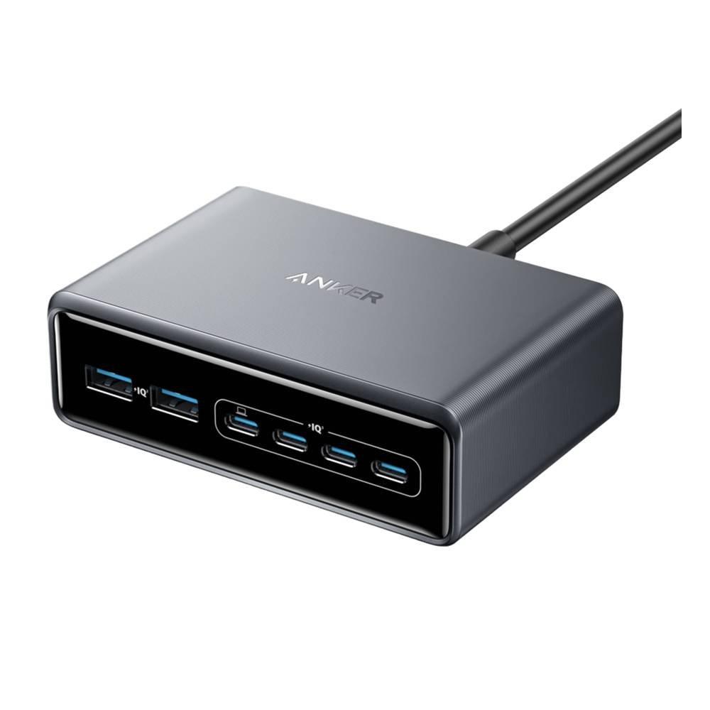 Anker Prime Charger, 200W, 6 Ports GaN, A2683241 - Silver 