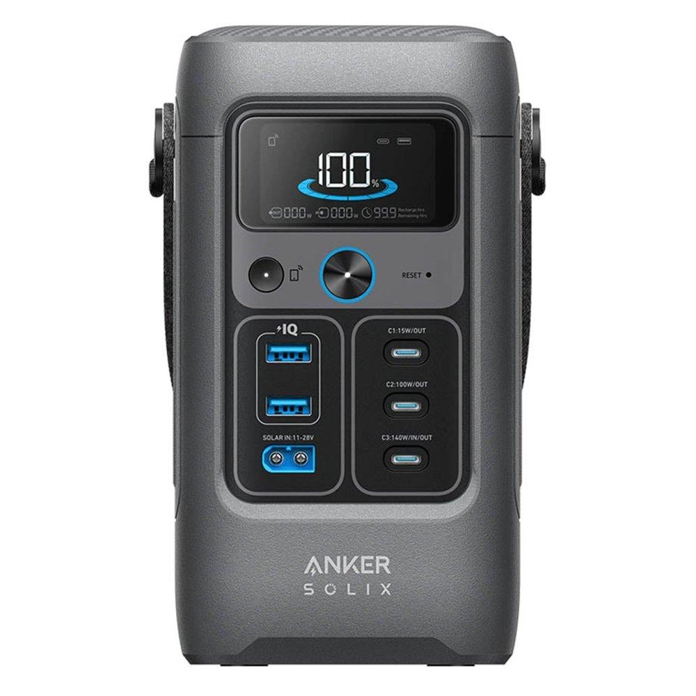 Anker Solix C200 DC Portable Power Station, A17270Z1 – Dark Grey 