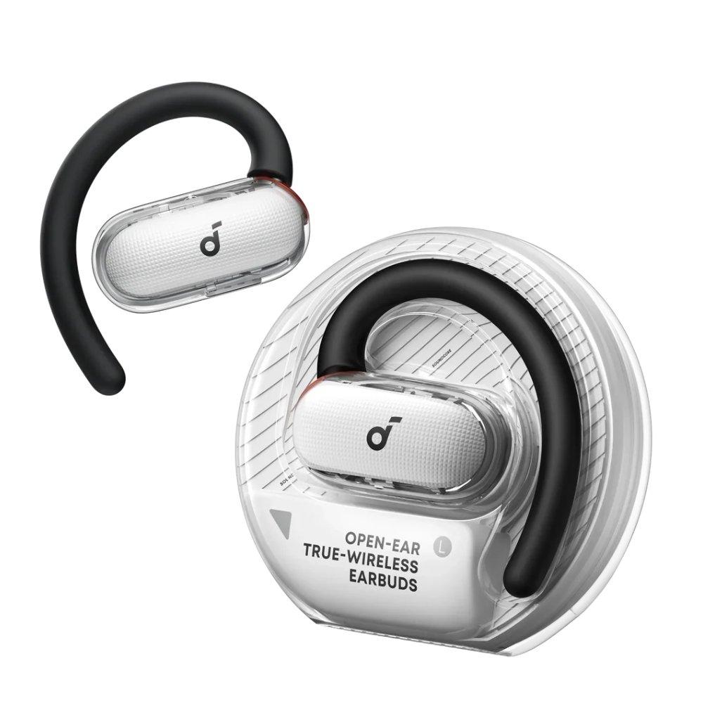 Anker Soundcore V40i Adjustable Open-Ear Earbuds, A3878H21- White Split it your way
