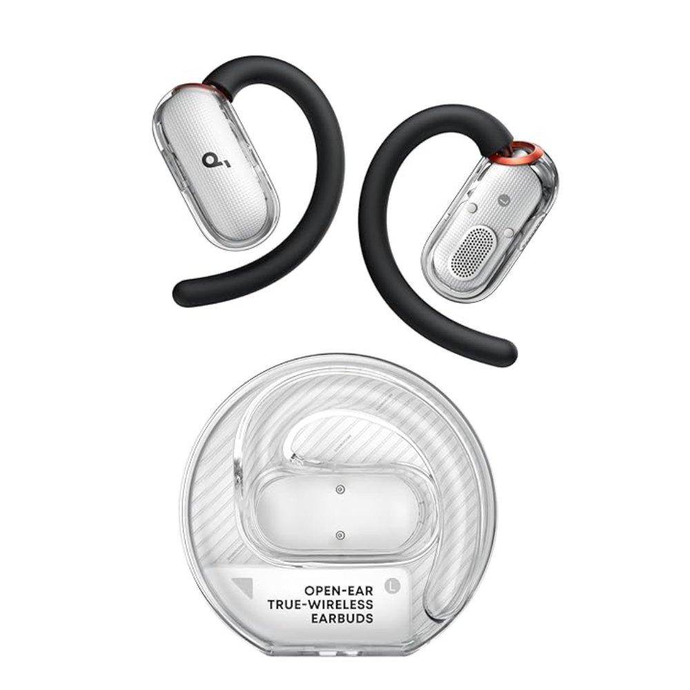 Anker Soundcore V40i Adjustable Open-Ear Earbuds, A3878H21- White