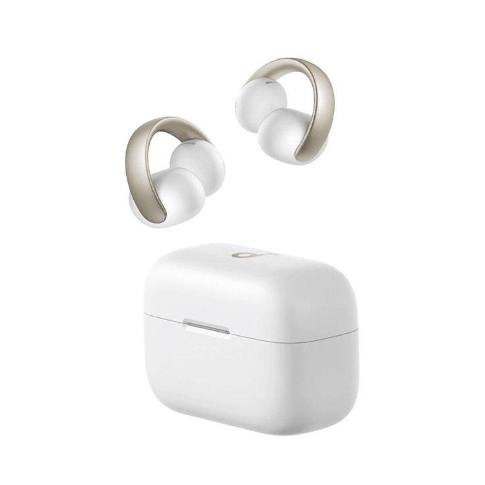 Anker Soundcore AeroClip Open-Ear Clip-On Earbuds, AI-Enhanced Calls, A3388H21 – White