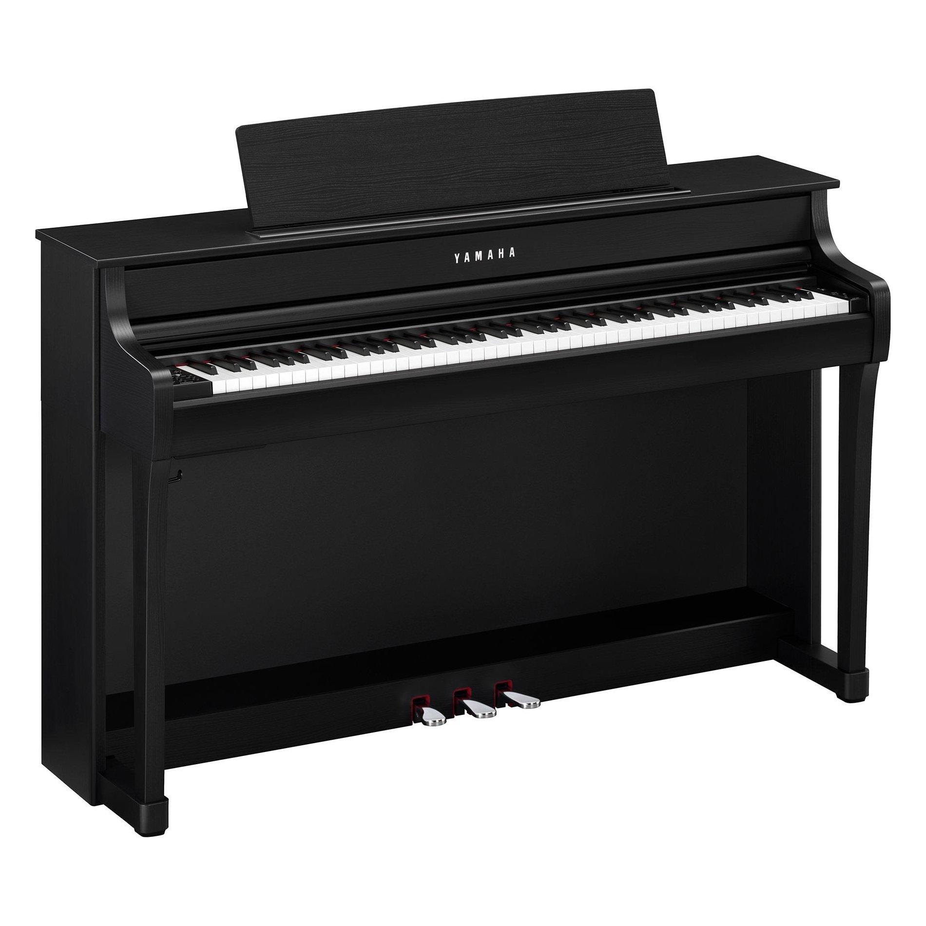 Yamaha Clavinova digital piano, 88-key GrandTouch-S weighted action with escapement, Yamaha CFX & Bösendorfer Imperial voices, Bluetooth Audio/MIDI, CLP-845 – Black.