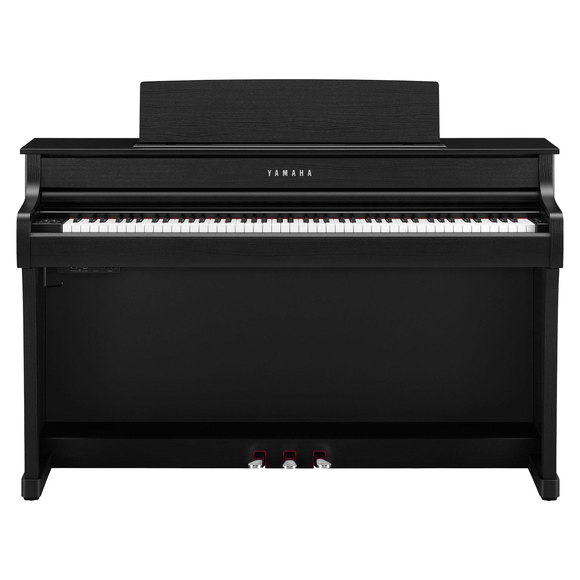 Yamaha Clavinova digital piano, 88-key GrandTouch-S weighted action with escapement, Yamaha CFX & Bösendorfer Imperial voices, Bluetooth Audio/MIDI, CLP-845 – Polished Ebony.