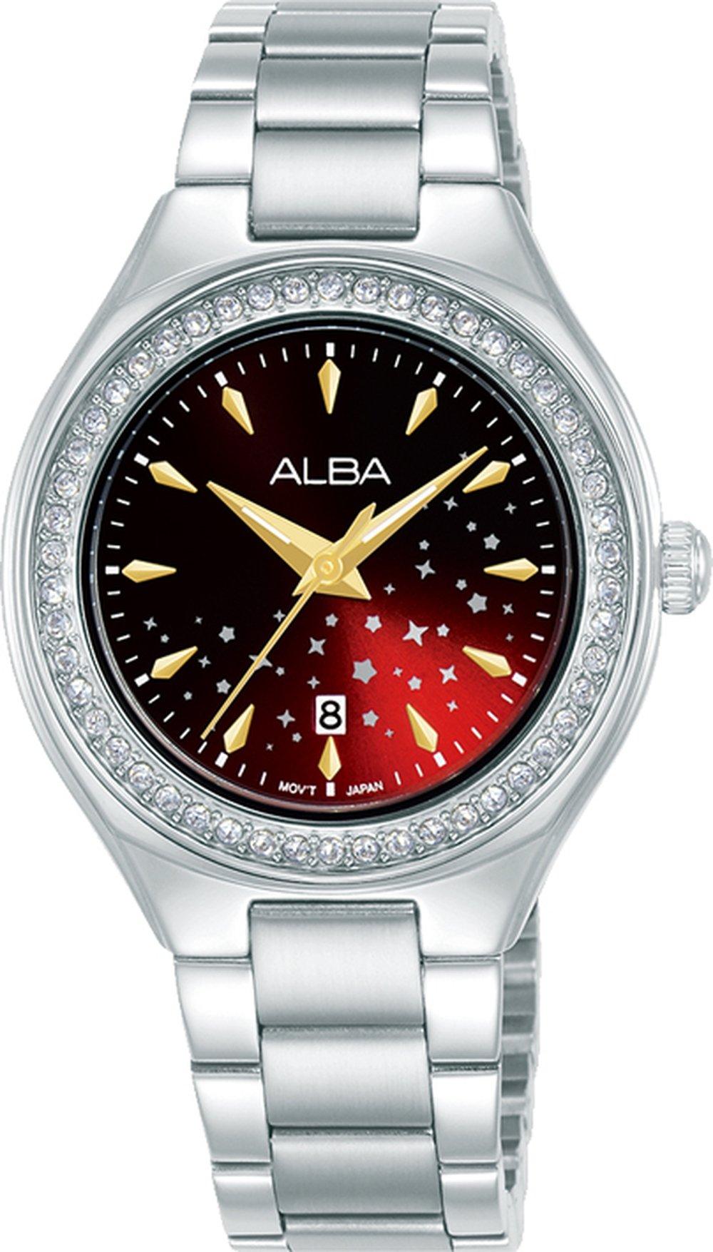 Alba Woman Watch, Analogue, Metal Strap, 36mm, AT3K88X1 - Silver/Gold Bundle Set