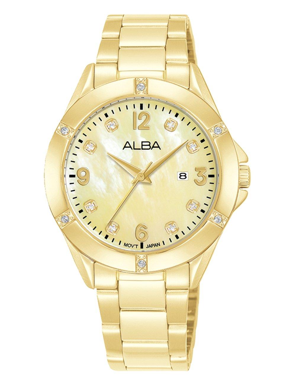 Alba Woman Watch, Analogue, Metal Strap, 30mm, AH7EU9X1 - Silver Bundle Set