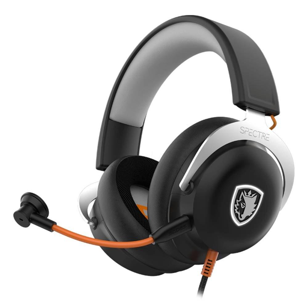 Sades Spectre SA-915 Virtual 7.1 Surround Sound USB Gaming Headset - Black Split it your way