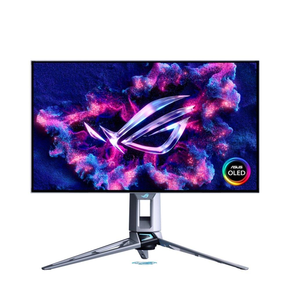 ASUS ROG Swift OLED Gaming Monitor, 27-inch QHD OLED Display, 540Hz Refresh Rate, 0.02ms Response Time, DisplayHDR 500 True Black, PG27AQWP-W – White