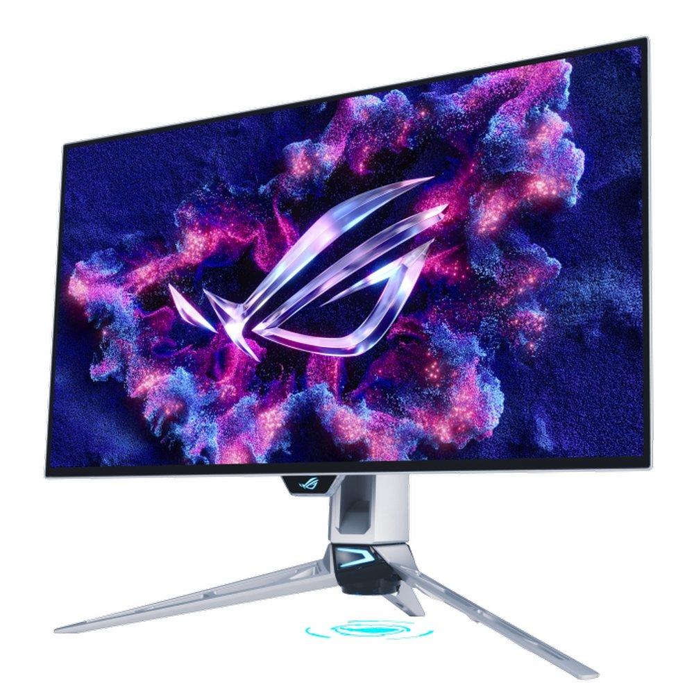 ASUS ROG Swift OLED Gaming Monitor, 27-inch QHD OLED Display, 540Hz Refresh Rate, 0.02ms Response Time, DisplayHDR 500 True Black, PG27AQWP-W – White
