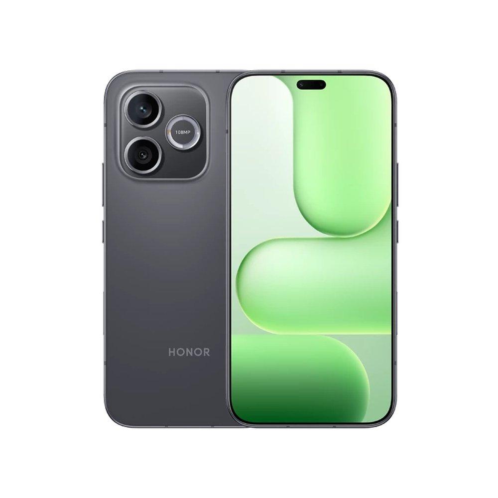 هاتف هونر 600 لايت، معالج دايمنسيتي 7100 إيليت، 12 جيجابايت رام، 256 جيجابايت تخزين، شاشة أموليد مقاس 6.6 بوصة، كاميرا خلفية مزدوجة 108 ميجابكسل + 5 ميجابكسل - أسود