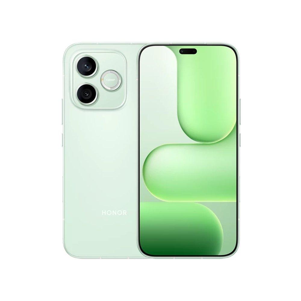 هاتف هونر 600 لايت، معالج دايمنسيتي 7100 إيليت، 12 جيجابايت رام، 256 جيجابايت تخزين، شاشة أموليد مقاس 6.6 بوصة، كاميرا خلفية مزدوجة 108 ميجابكسل + 5 ميجابكسل - أخضر