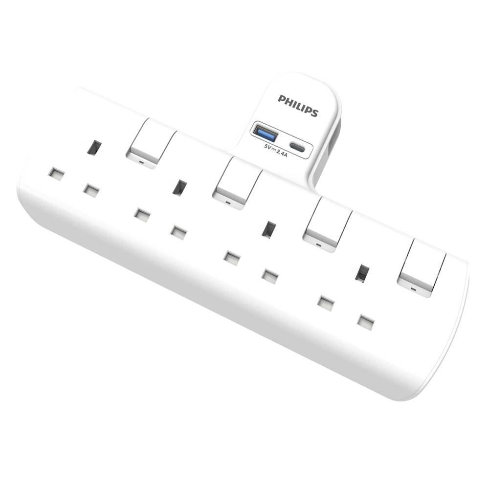 PHILIPS LIGHTING PHILIPS LIGHTING Philips Lighting Extension Adapter 4 Uk Type CHP4042w 56 Adaptors Chargers & Batteries