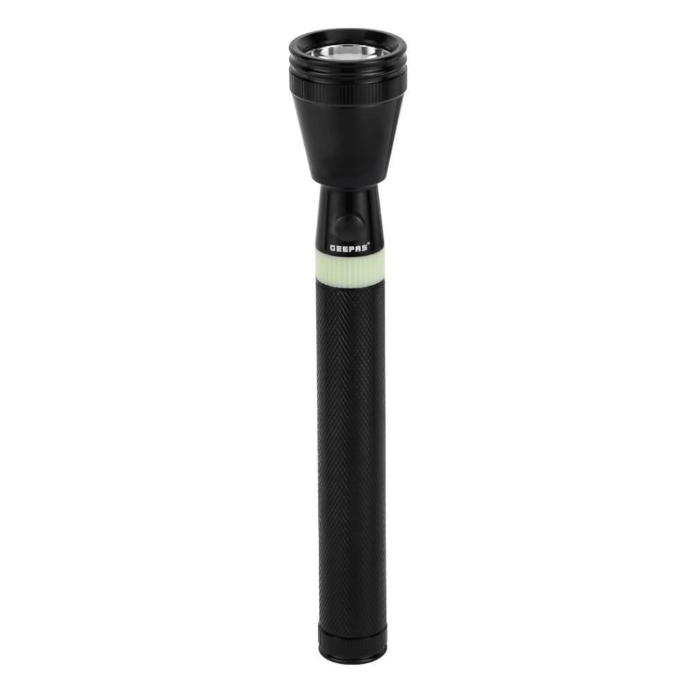 Geepas Rechargeable LED Flashlight – Black
