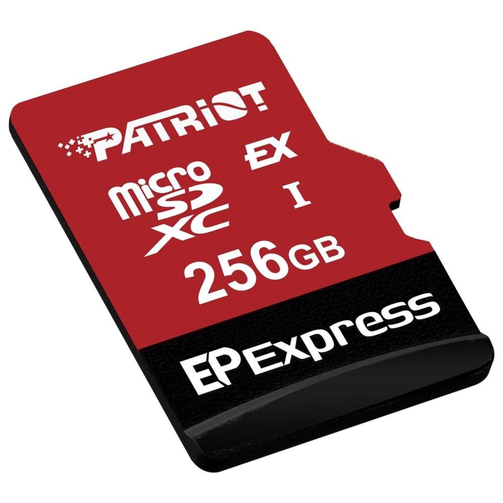 Patriot EP Series 256GB MicroSD Memory Card - Red