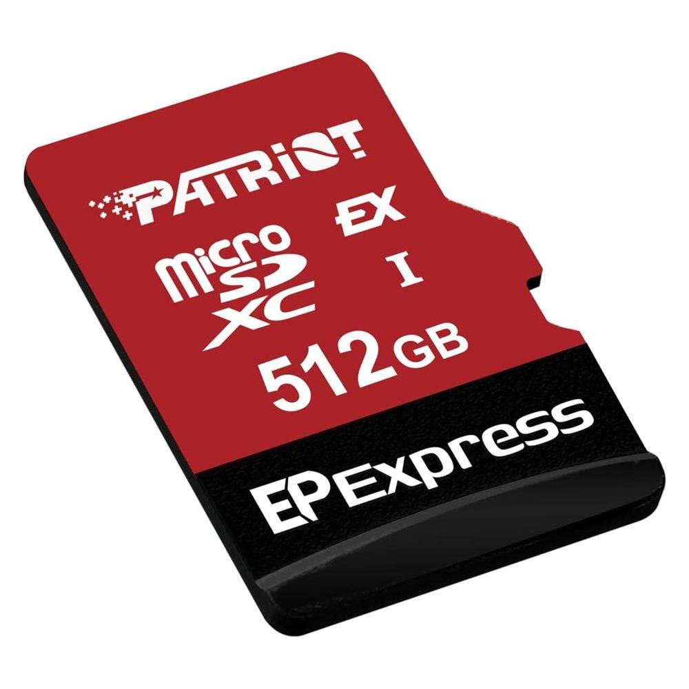 Patriot EP Series 512GB MicroSD Memory Card – Red