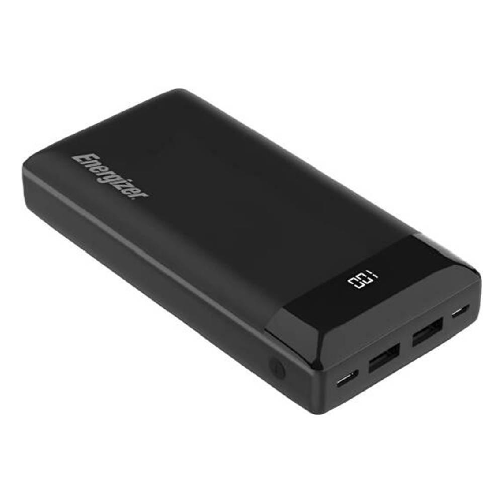 Energizer 20000mAh Power Bank, 2 USB-A Ports, UE20021-BK - Black 