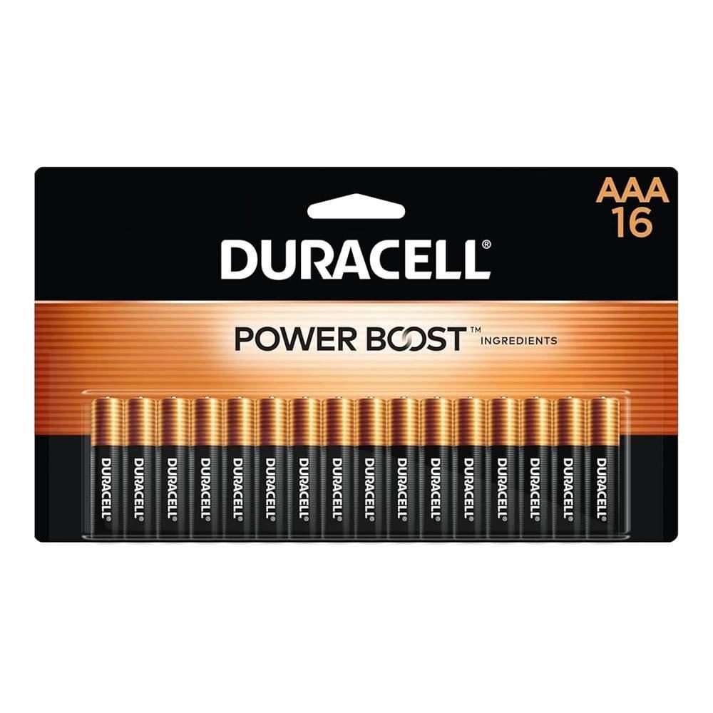 Duracell Alkaline Battery AAA 16pcs, AAA-16