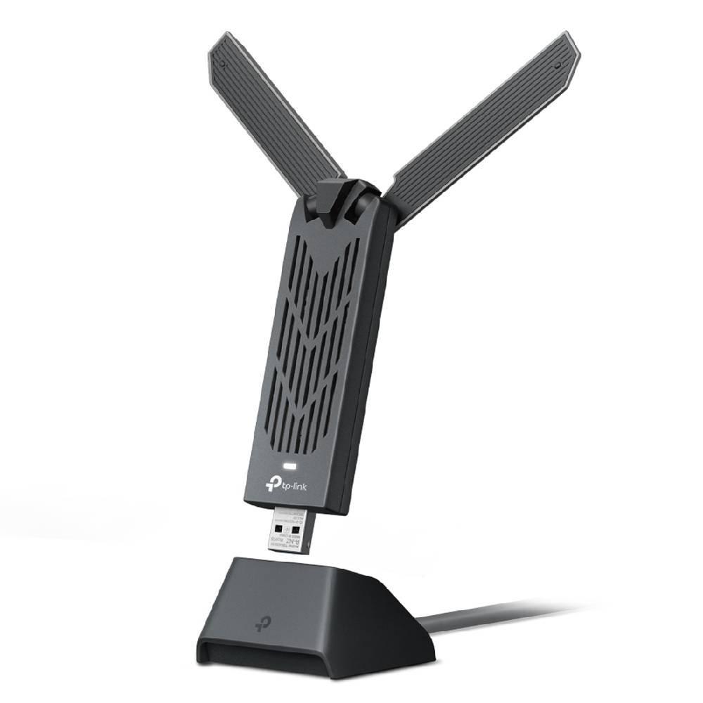 TP-Link BE6500 WiFi 7 Dongle High Gain Wi-Fi Adapter for PC, Archer TBE400UH - Grey