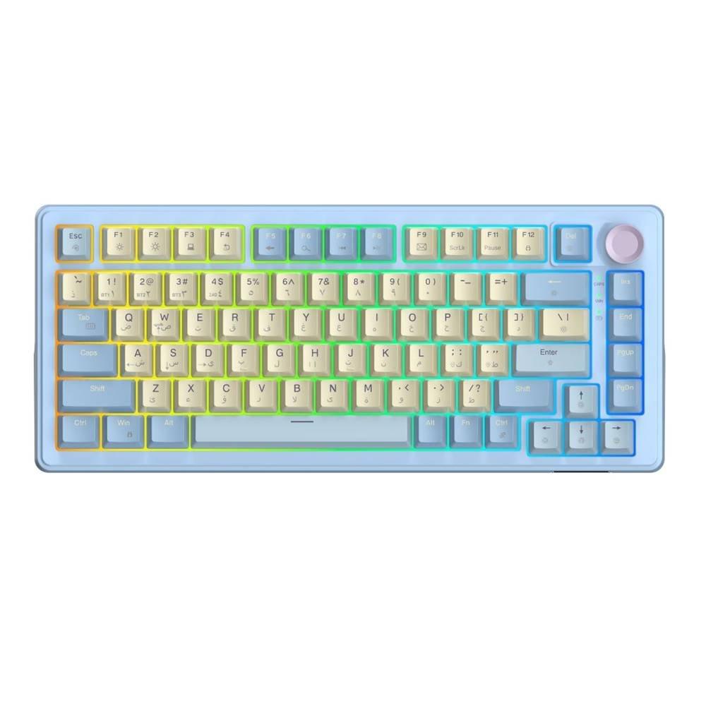 Sades Skyblade Wireless Mechanical Gaming Keyboard, 75% RGB, Skyblade 97 - Blue 