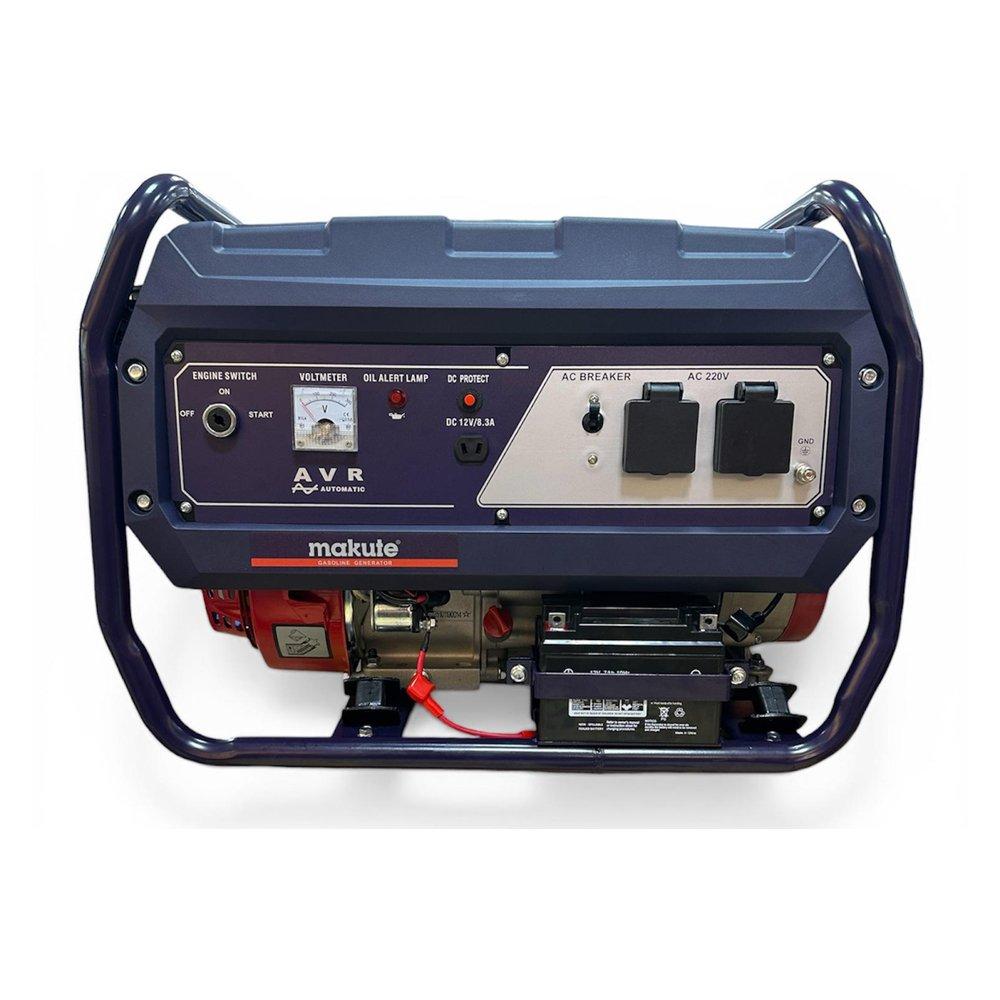 Makute Petrol Portable Generator, 2.8 kW Petrol Generator, (2.6 kW Rated Output, 220V, 50 Hz, AVR), QGG4001 – Blue