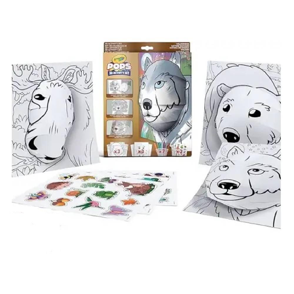 Crayola Pops Set Cards Wilderness Content 3 Pops Large, 04-2807