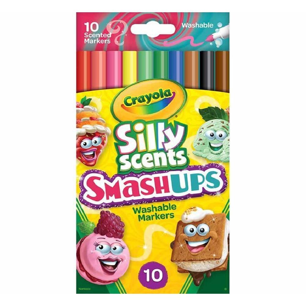 Crayola 12Ct Silly Scents Smash Ups Colored Pencils, 68-2118- Multicolor
