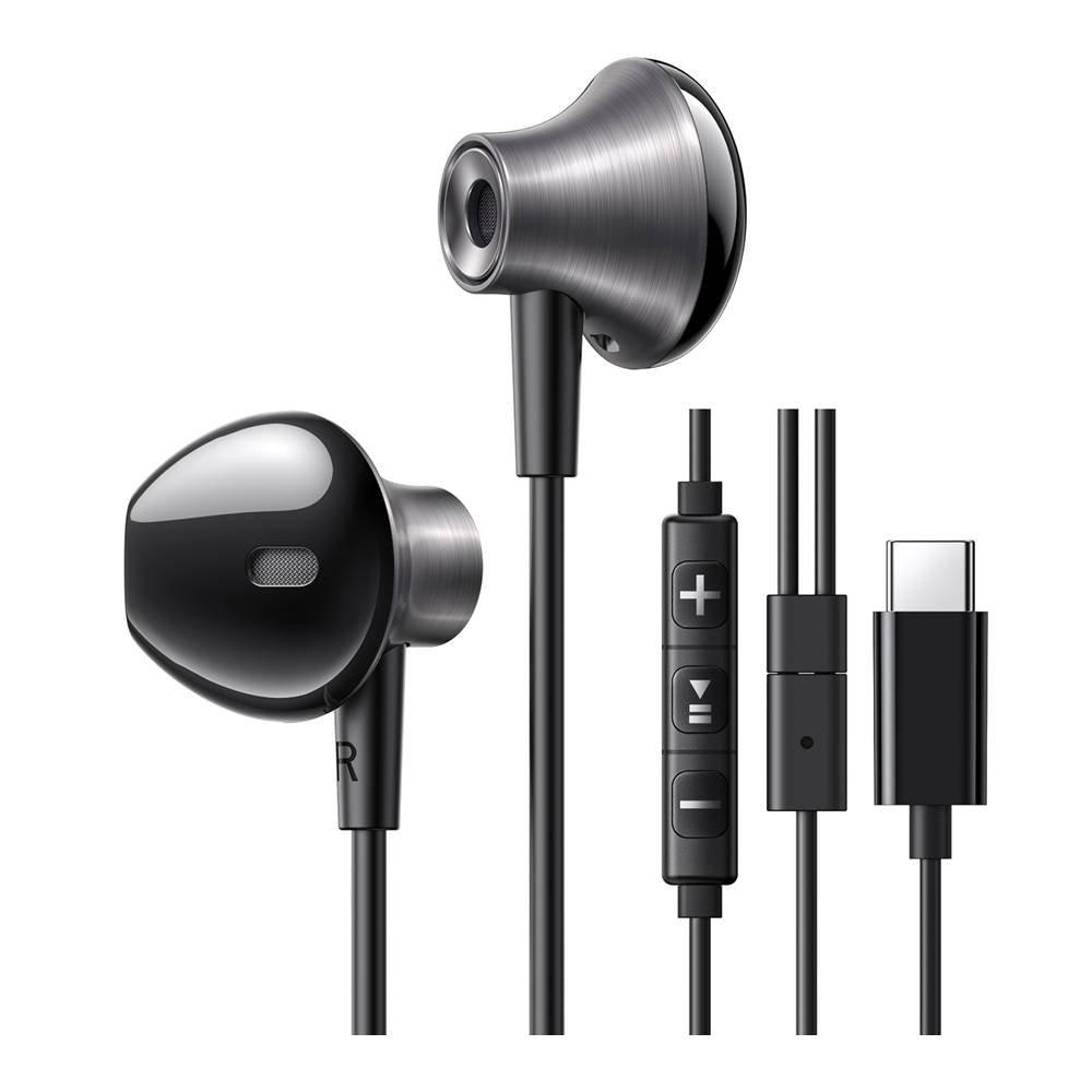 UGREEN Wired Earphones with Type-C Connector, EP106-35756 - Black