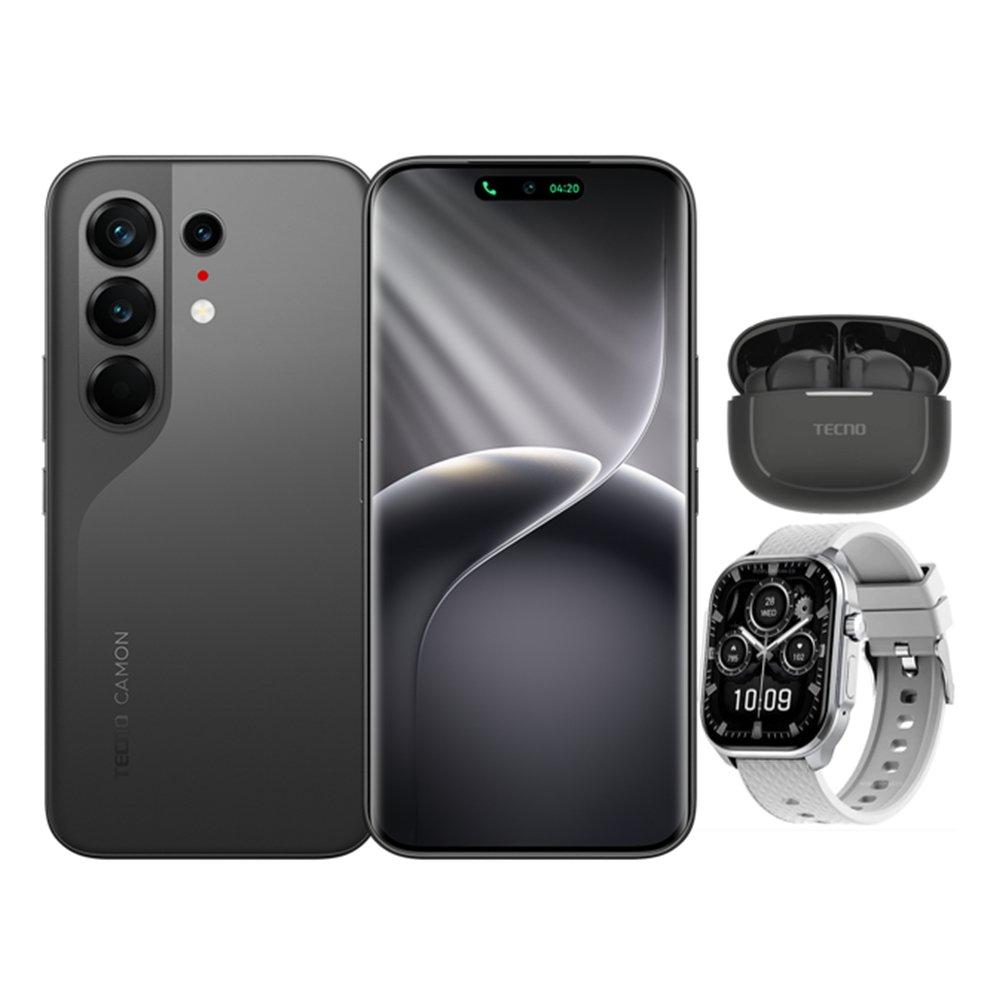 Tecno Camon 50 Ultra 5G Phone, MediaTek Dimensity 7400 Ultimate, 12GB, 256 GB, 6.78-inch - Black