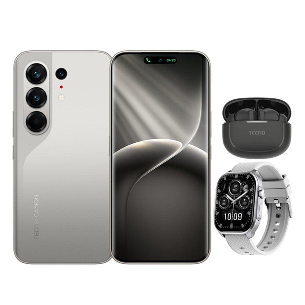 Tecno Camon 50 Ultra 5G Phone, MediaTek Dimensity 7400 Ultimate, 12GB, 256 GB, 6.78-inch - Nebula Titanium