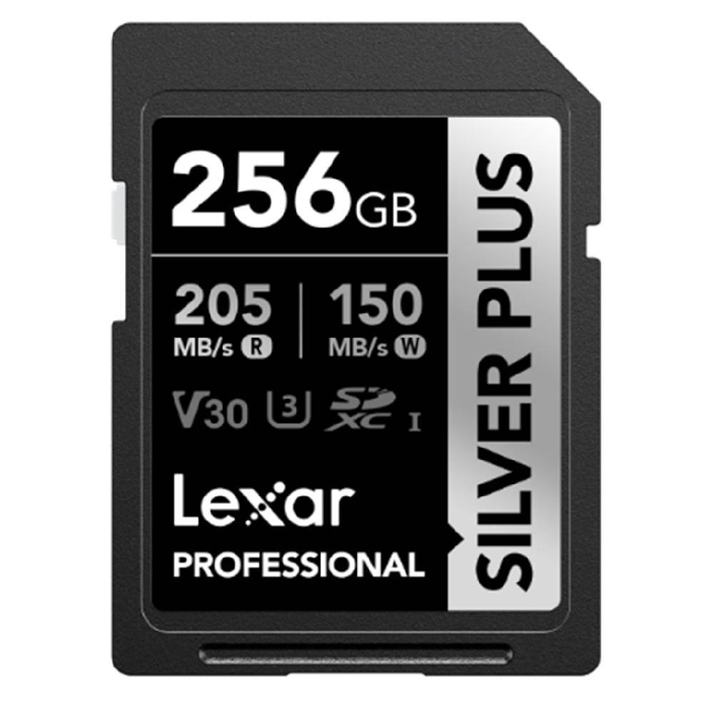 بطاقة ذاكرة ليكسار الاحترافية الفضية بلس بسعة 256 جيجابايت، LSDSIPL256G-BNNNG