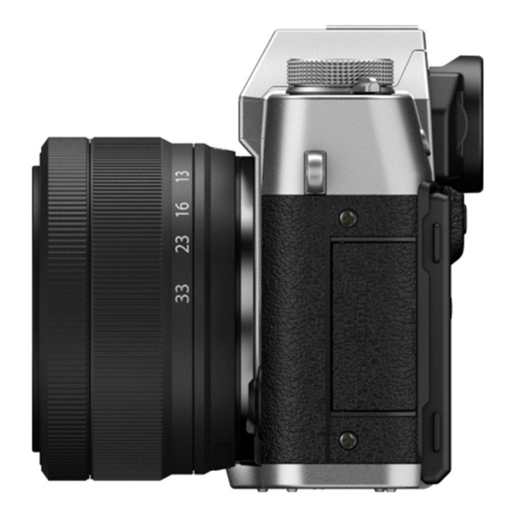 FUJIFILM X-T30 III Mirrorless Camera, 26.1MP Sensor, X-T30III - silver+ XC13-33mmF3.5-6.3 OIS Lens - Black