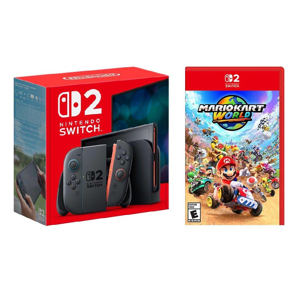 Nintendo Switch 2 Standalone Console + Mario Kart World Game Bundle