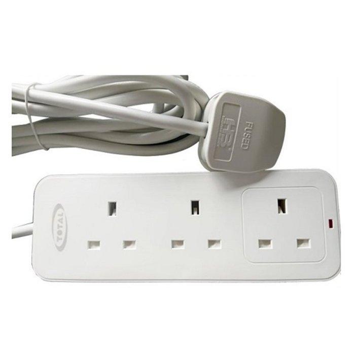 TOTAL TOTAL 3-outlet Extension Cord With 3m Cables & Connectors