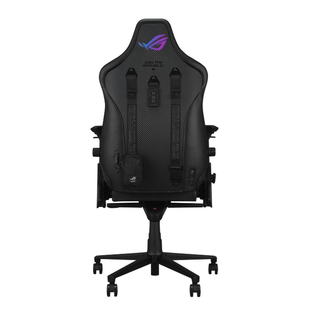 ASUS ROG Courser Gaming Chair, Aura RGB Lighting, 4D Armrests, Dynamic Recline 90–155°, SL302 – Black